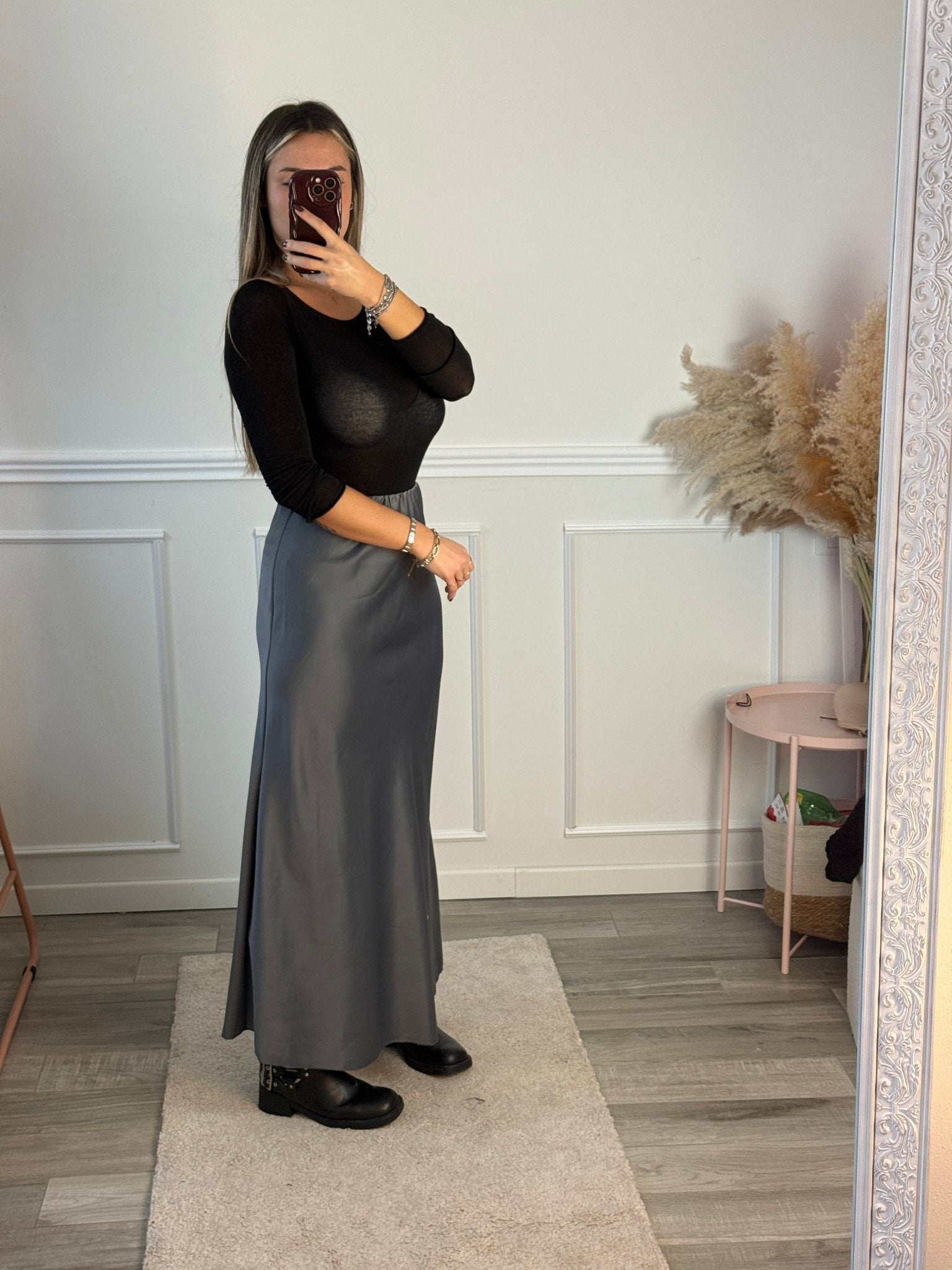 Top in misto cashmere girocollo a maniche lunghe - Follie by Alice