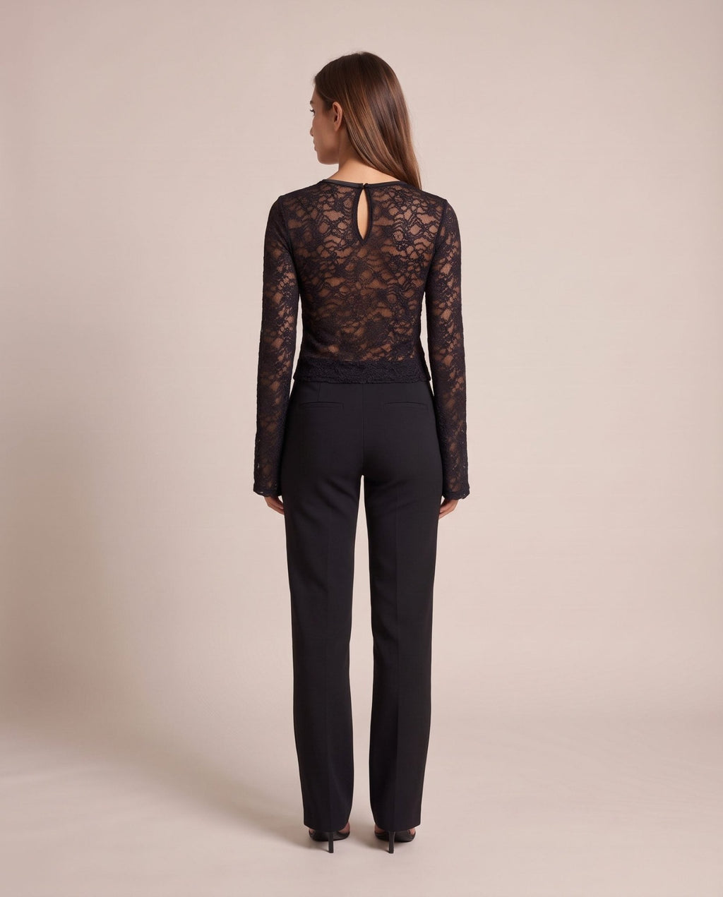 Top in pizzo di velluto con scollo a cuore GIULIETTA - Follie by Alice