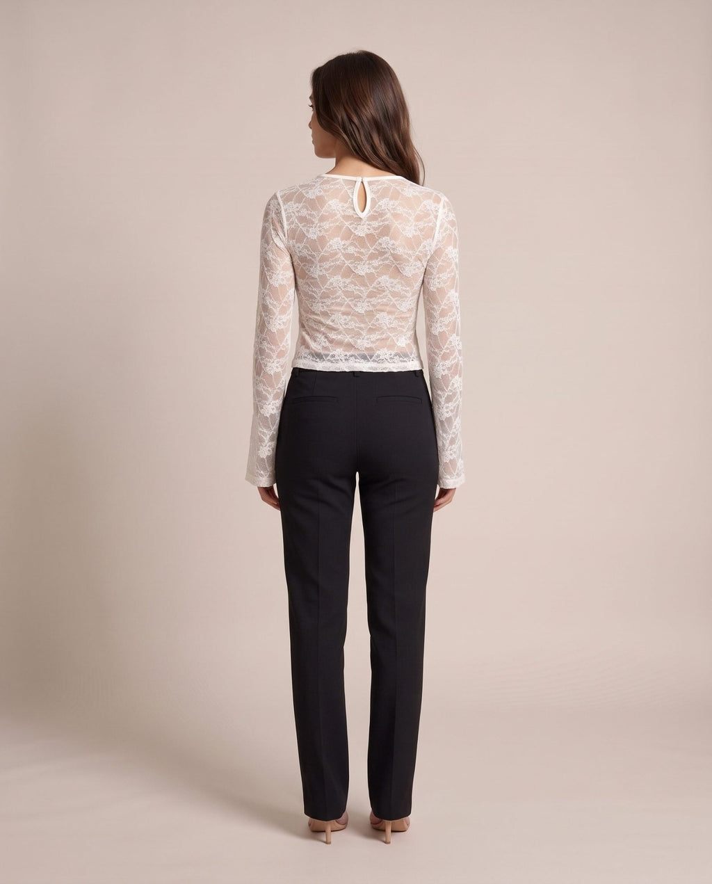 Top in pizzo di velluto con scollo a cuore GIULIETTA - Follie by Alice