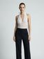 Top in tulle con collo halter e drappeggio - Follie by Alice
