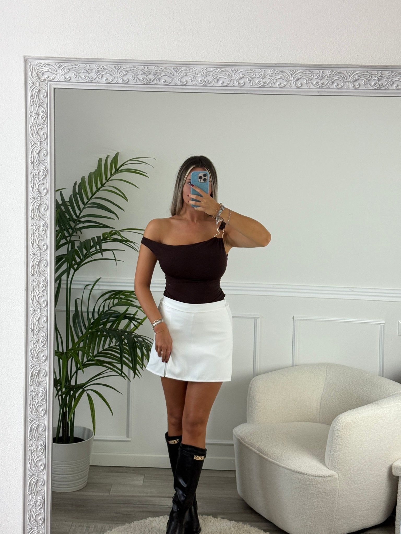 Top monospalla DRAPED - Follie by Alice