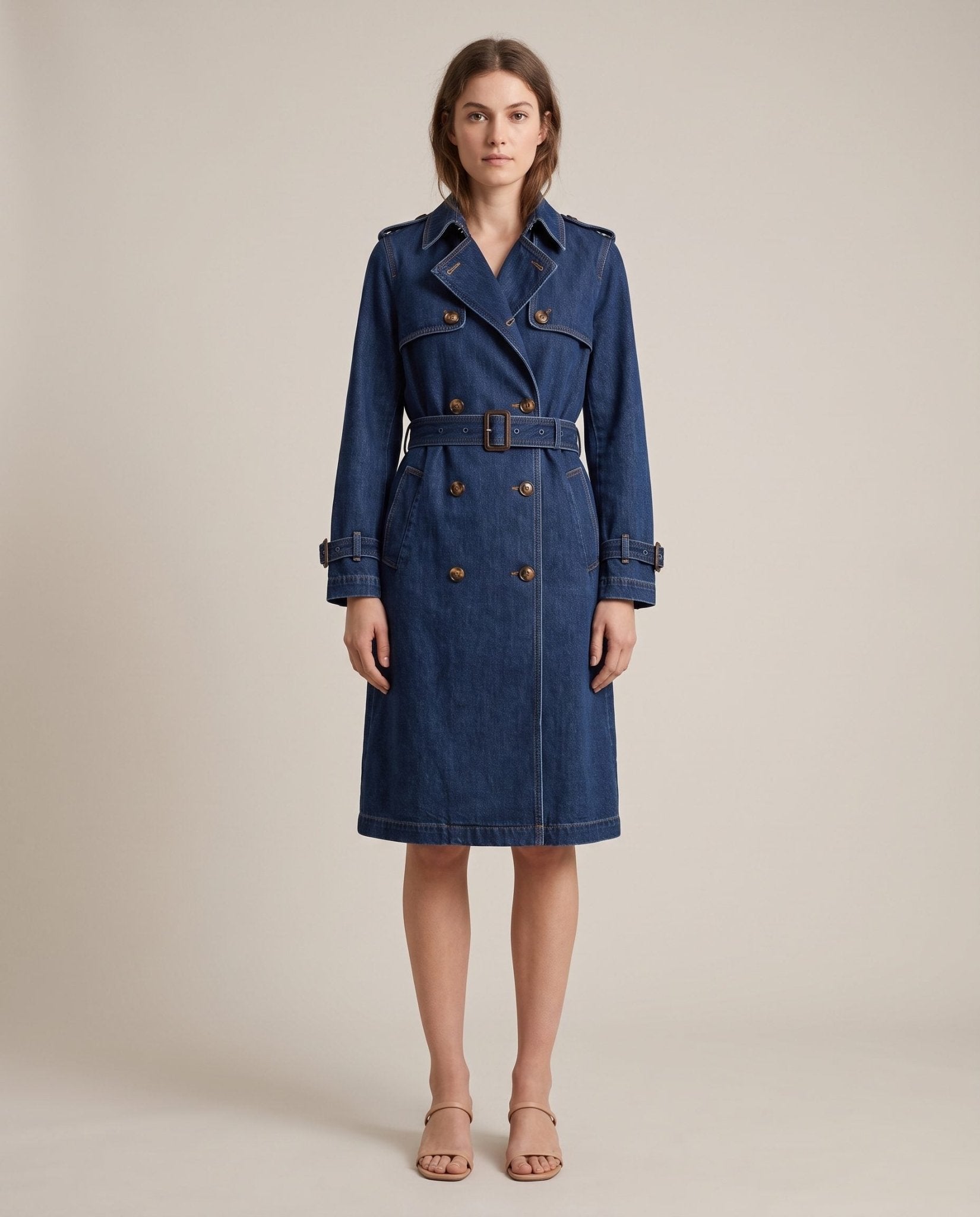 Trench lungo in denim MONTANA Immagine secondaria del prodotto
