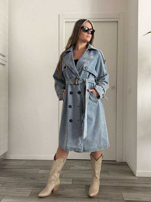 Trench lungo jeans - Follie by Alice