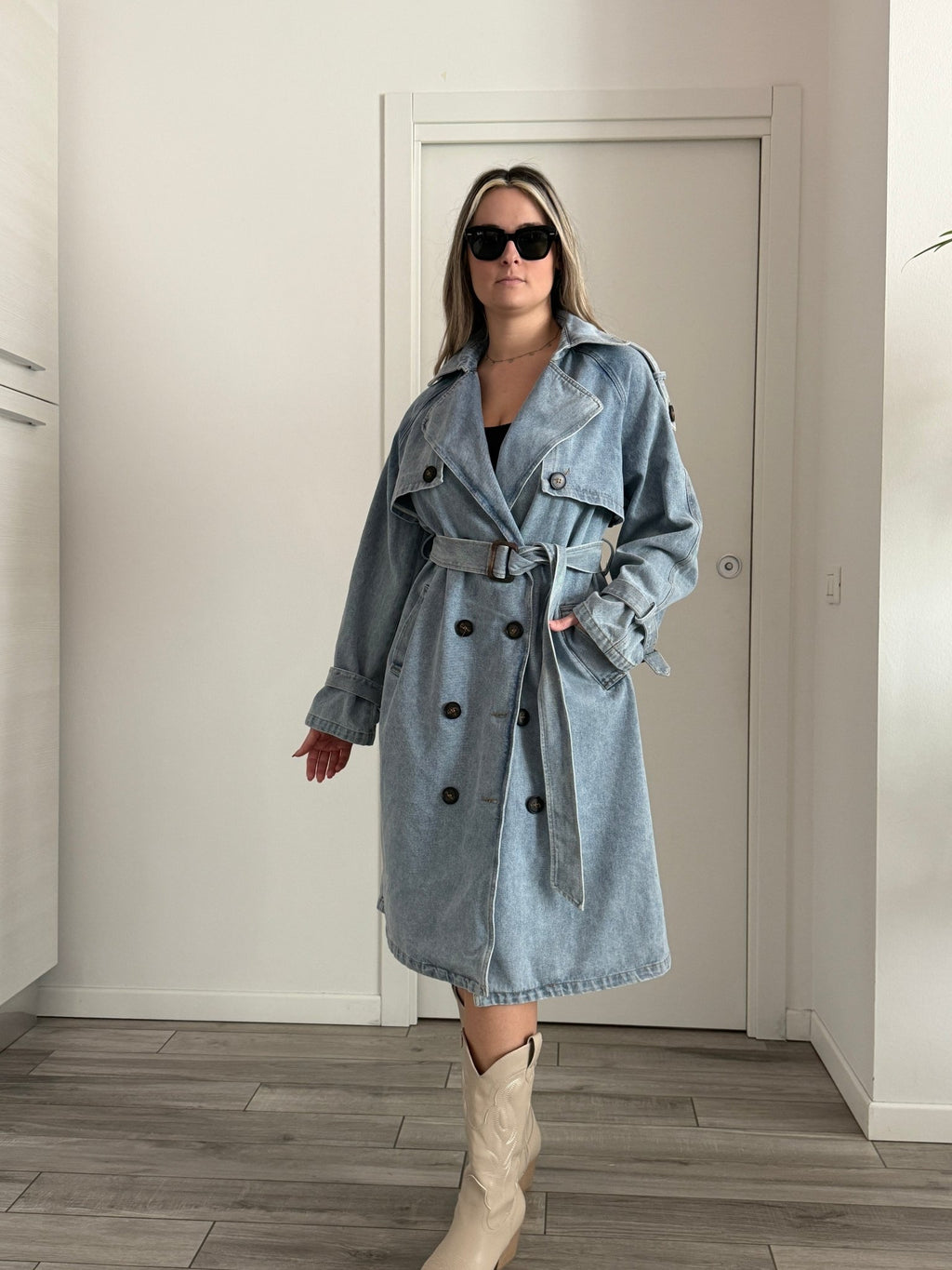 Trench lungo jeans - Follie by Alice