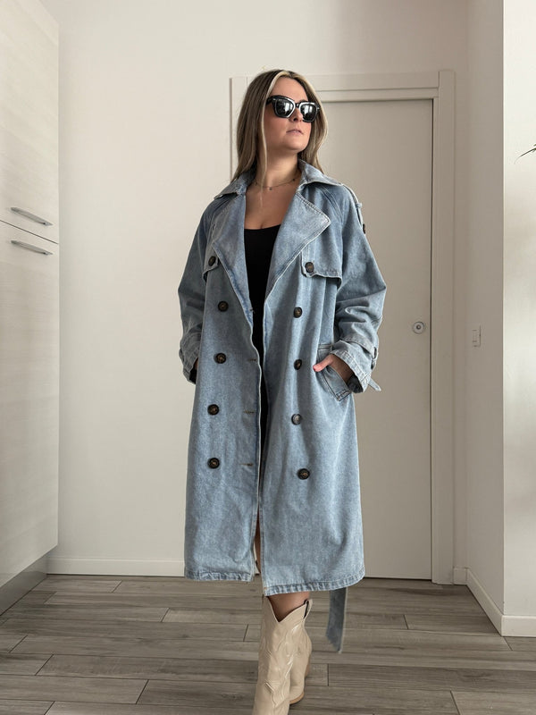 Trench lungo jeans - Follie by Alice