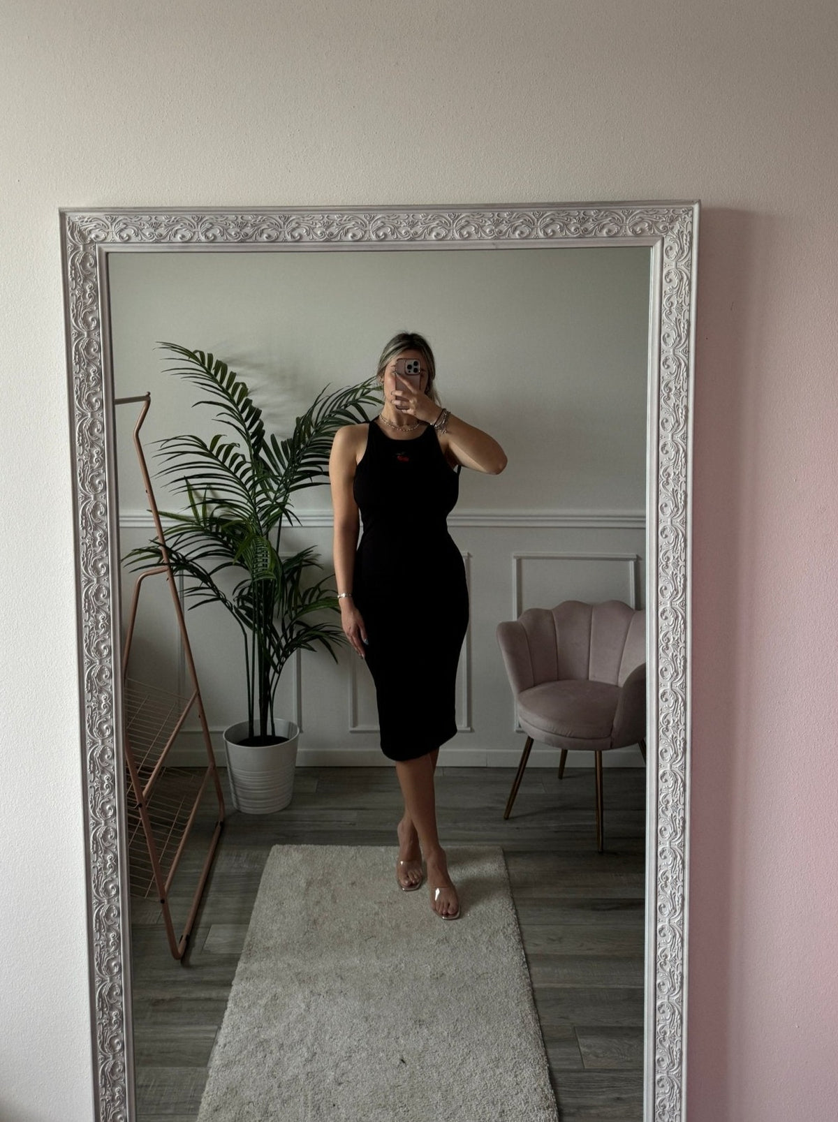 Tubino lungo con ciliegie CHERRYBOMB - Follie by Alice