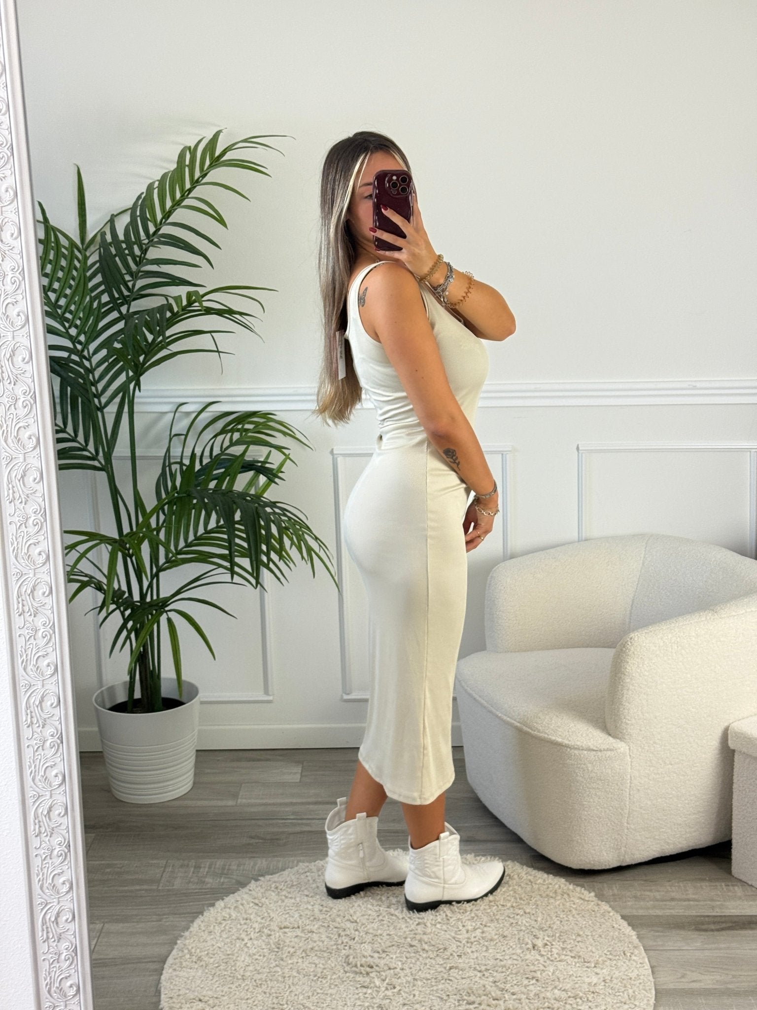 Tubino lungo a costine - Follie by Alice