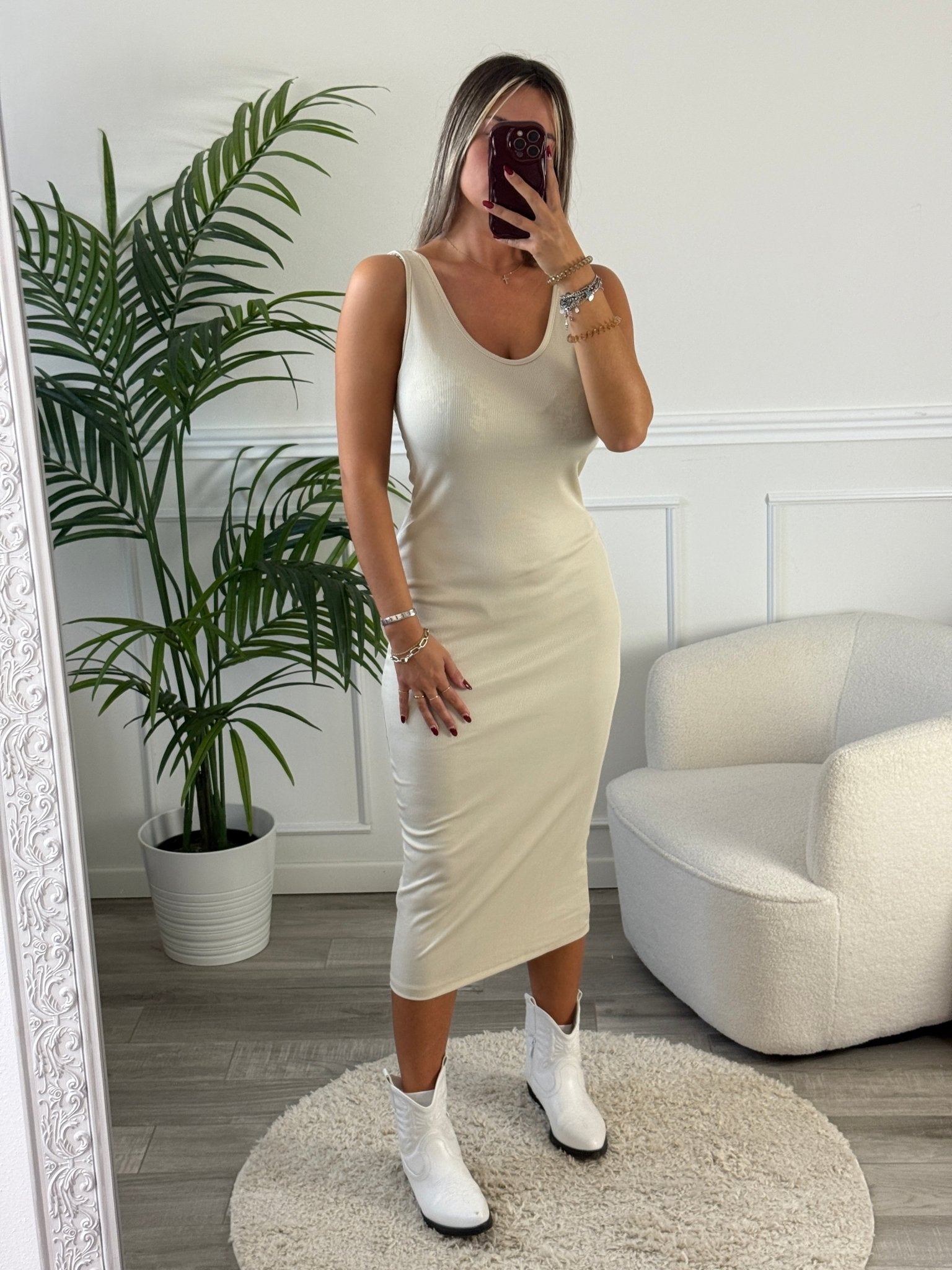 Tubino lungo a costine - Follie by Alice