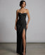 Tubino lungo drappeggiato con top bustier - Follie by Alice