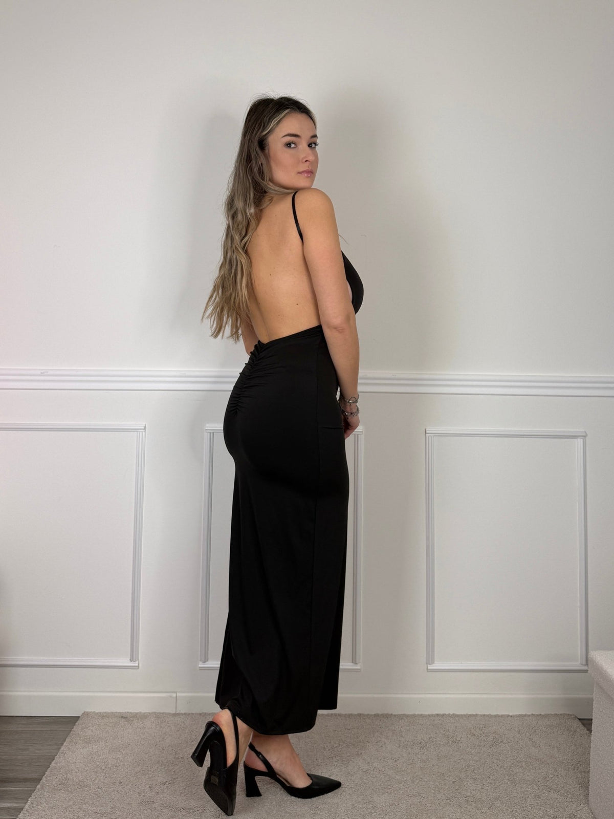 Tubino lungo satin Camilla - Follie by Alice