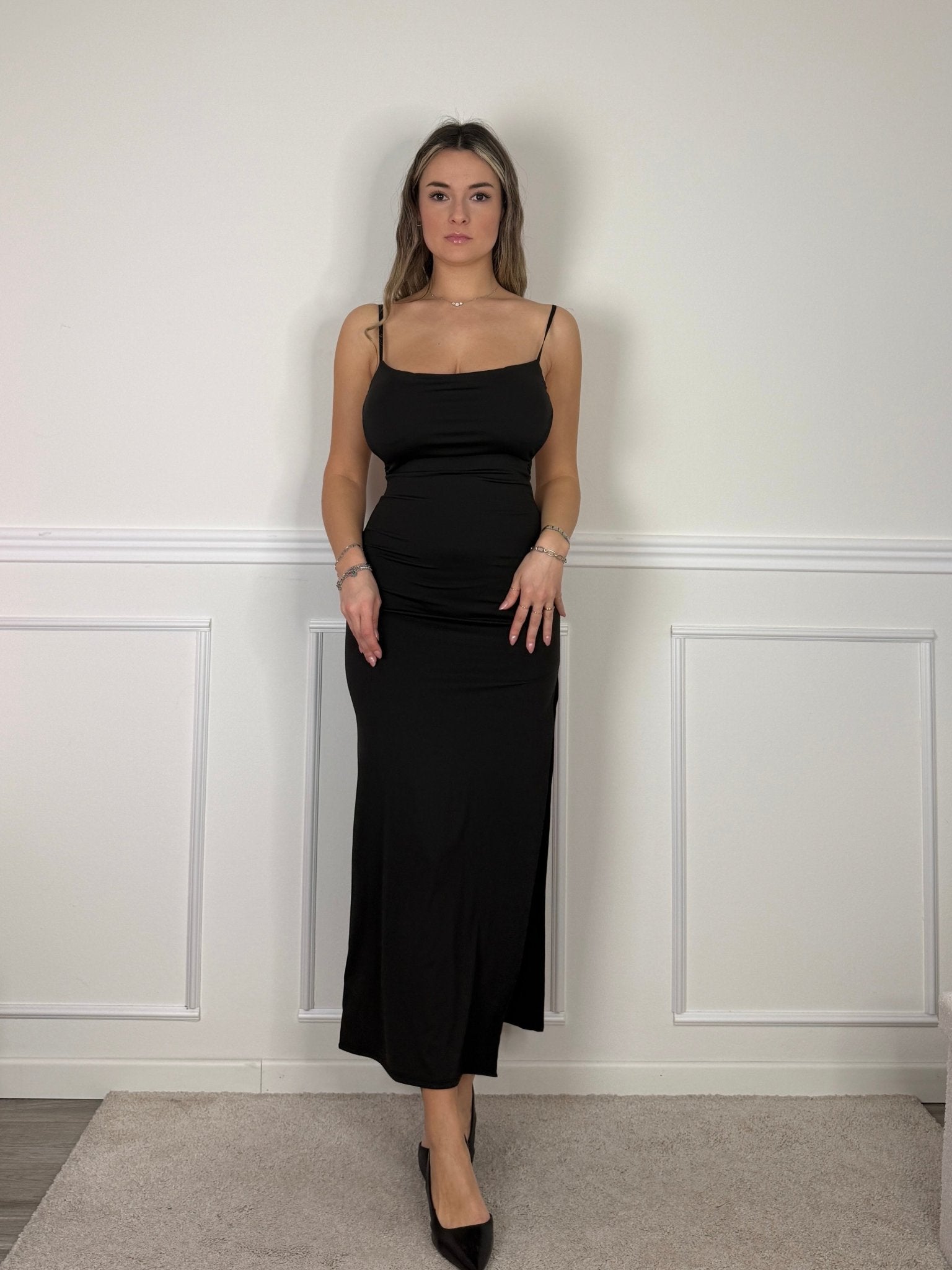 Tubino lungo satin Camilla - Follie by Alice