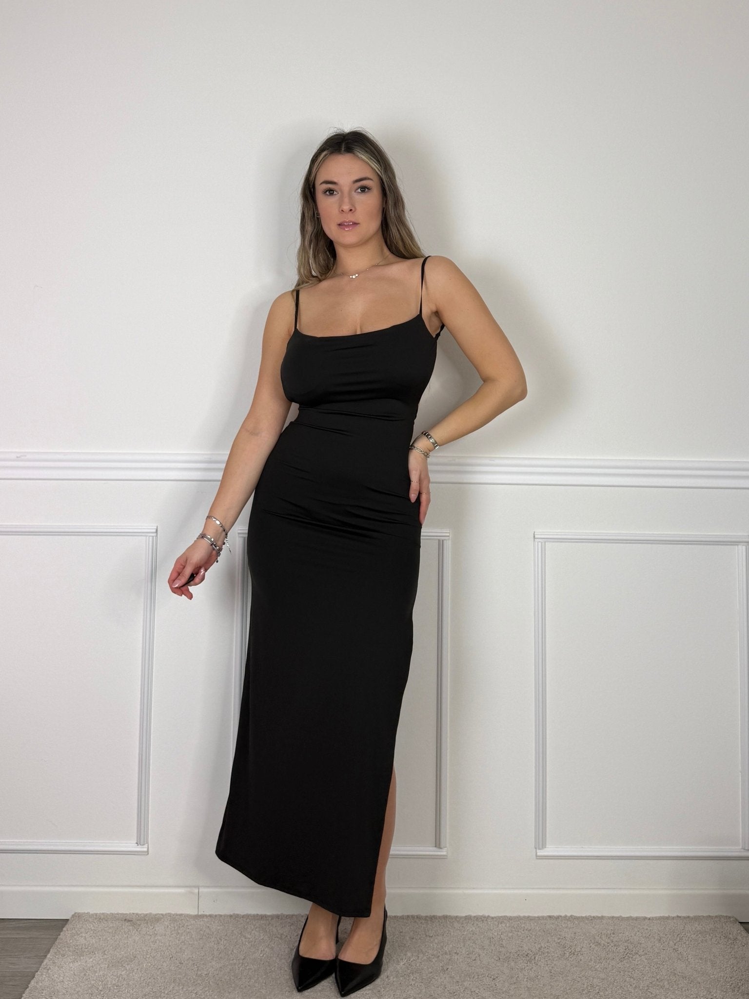 Tubino lungo satin Camilla - Follie by Alice