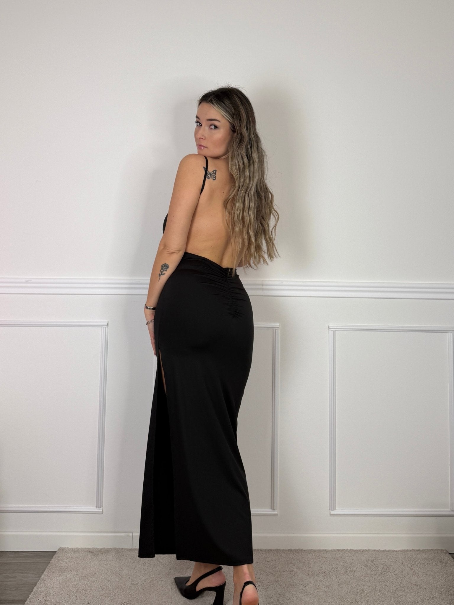 Tubino lungo satin Camilla - Follie by Alice