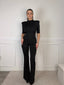 Tuta jumpsuit con spalle strutturate e schiena scoperta - Follie by Alice