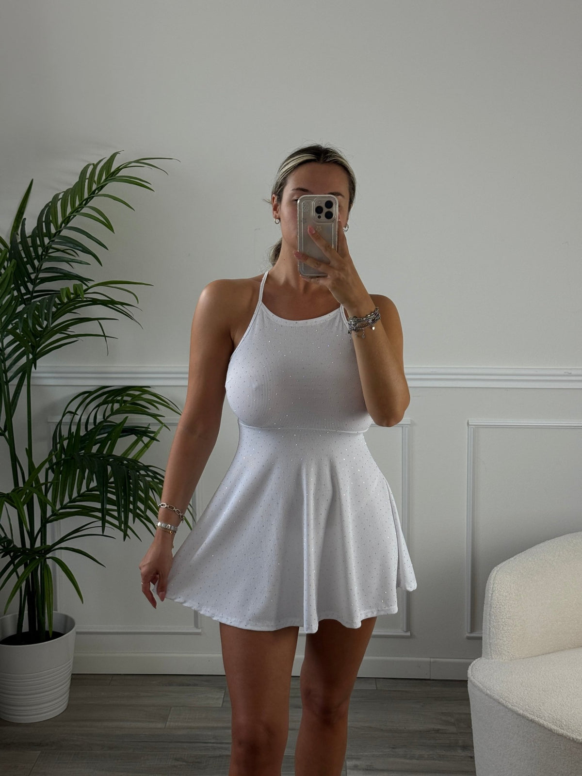 Vestitino svasato con strass DIAMOND - Follie by Alice