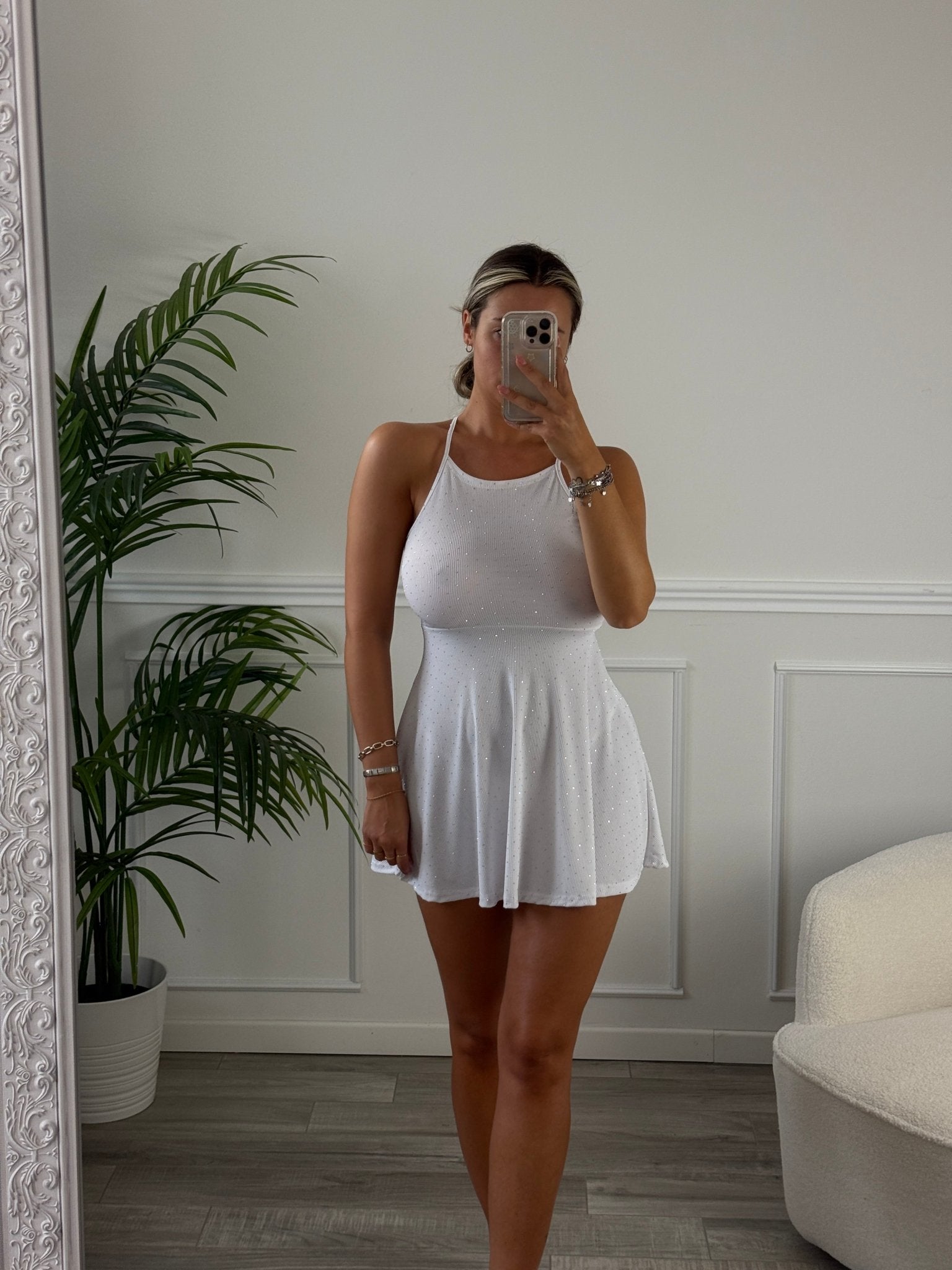 Vestitino svasato con strass DIAMOND - Follie by Alice