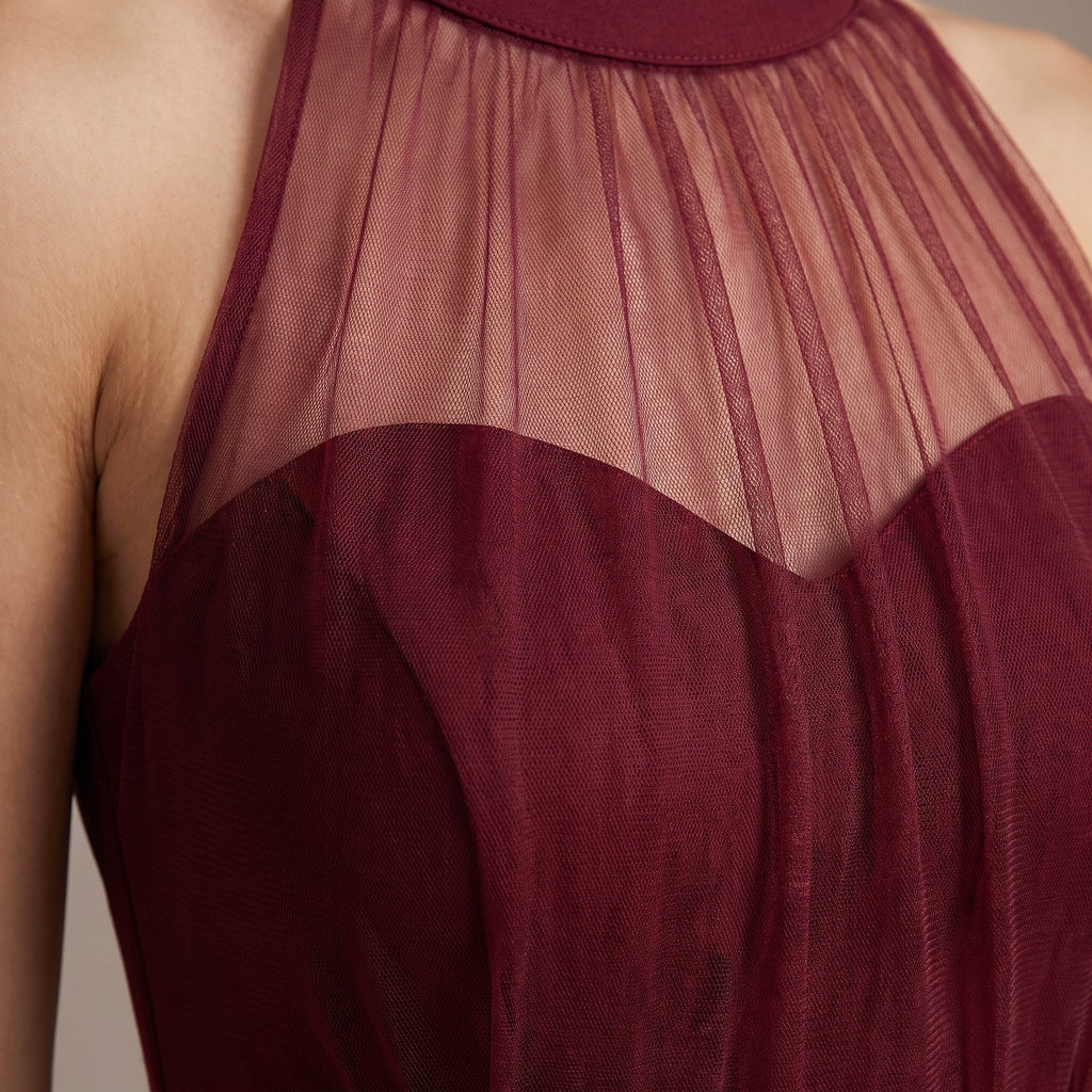 Vestitino con gonna a ruota e inserti in tulle - Follie by Alice