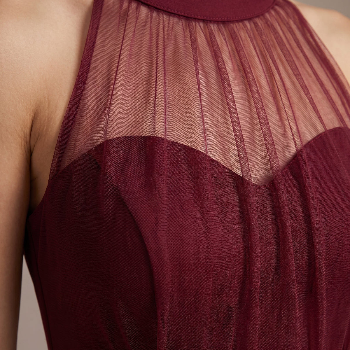 Vestitino con gonna a ruota e inserti in tulle - Follie by Alice