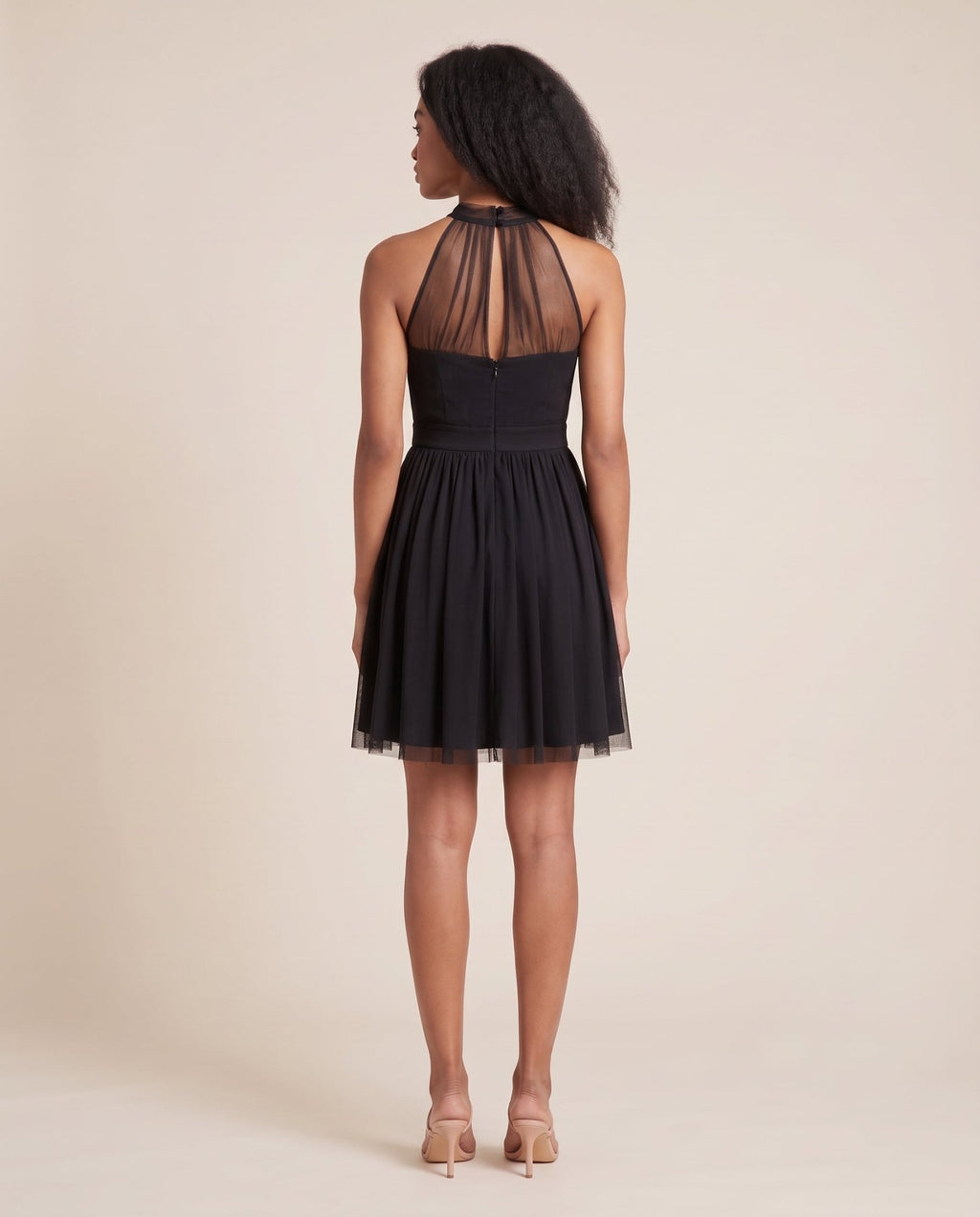 Vestitino con gonna a ruota e inserti in tulle - Follie by Alice