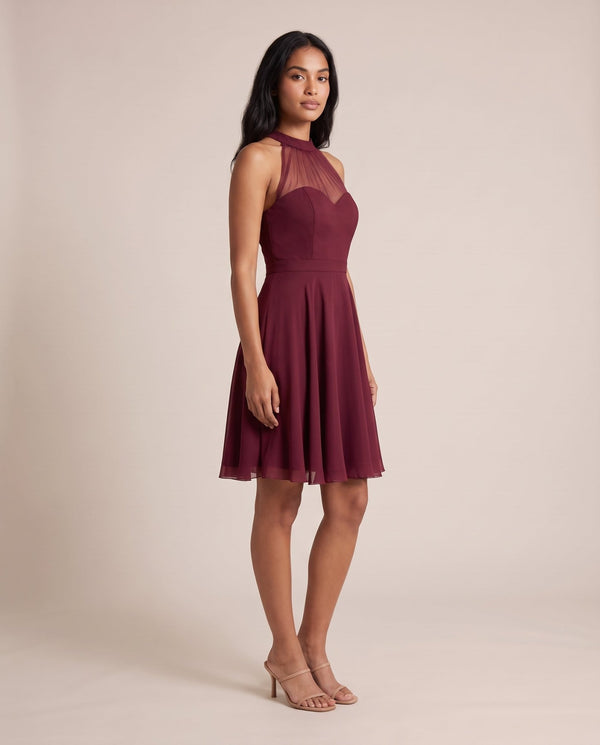 Vestitino con gonna a ruota e inserti in tulle - Follie by Alice
