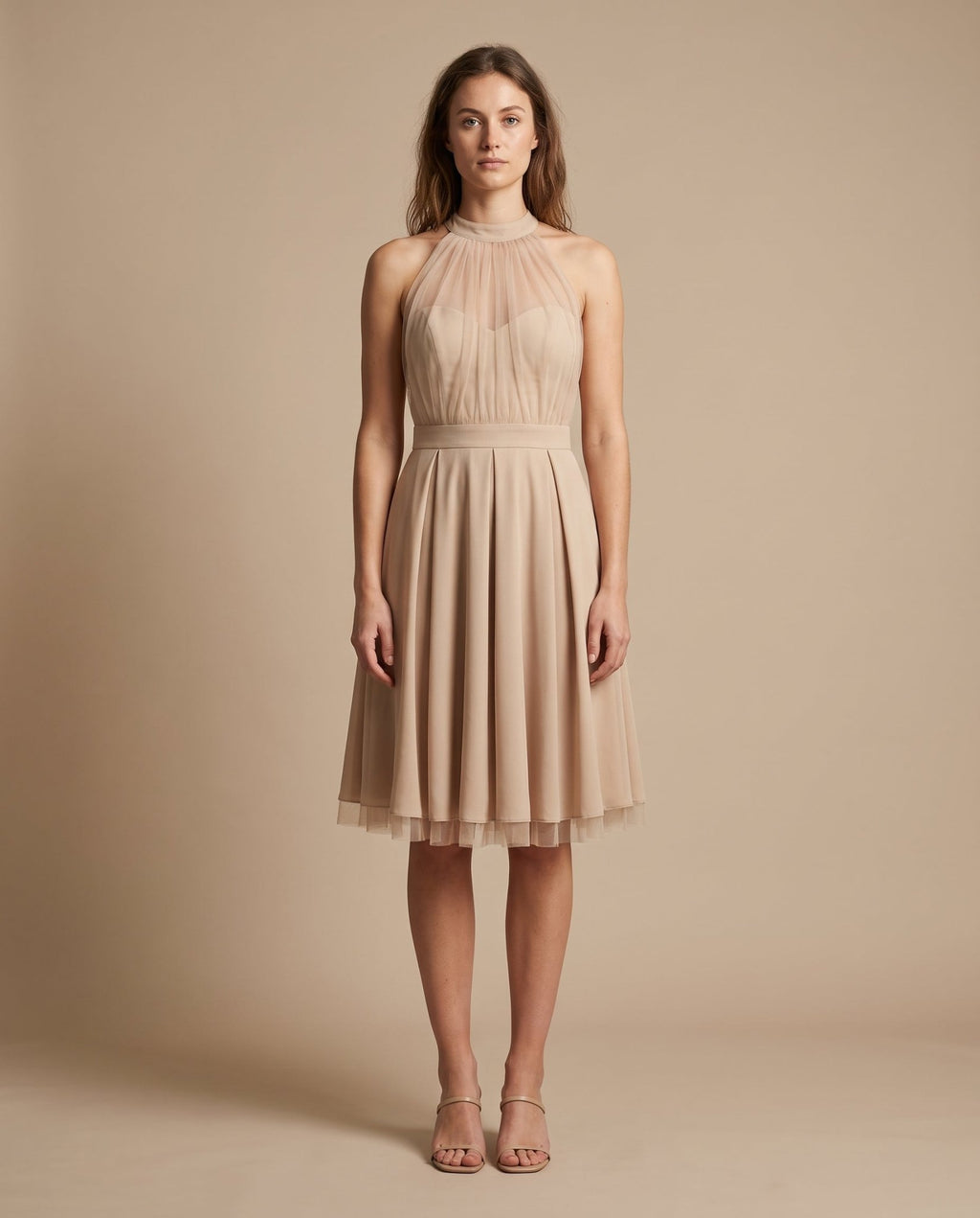 Vestitino con gonna a ruota e inserti in tulle - Follie by Alice