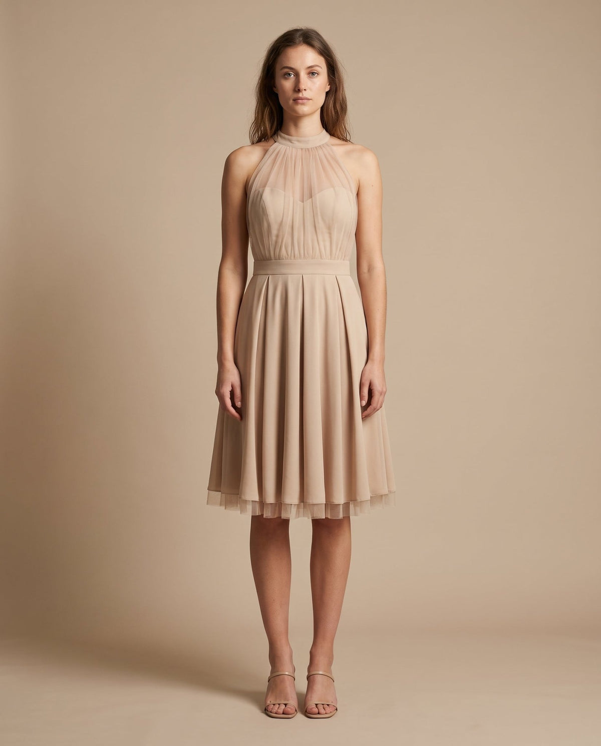 Vestitino con gonna a ruota e inserti in tulle - Follie by Alice