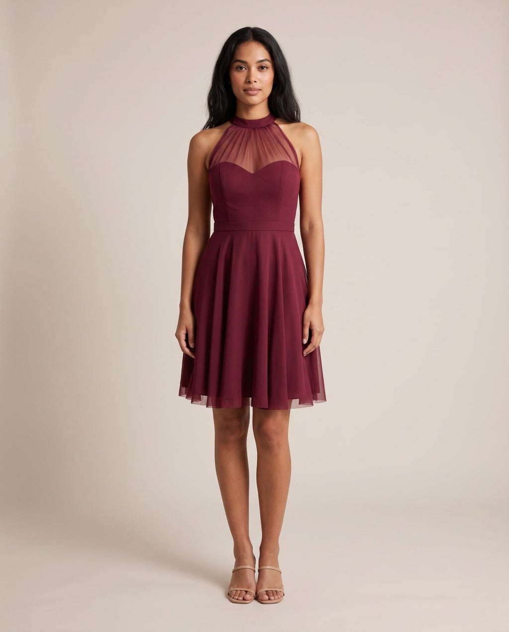 Vestitino con gonna a ruota e inserti in tulle - Follie by Alice
