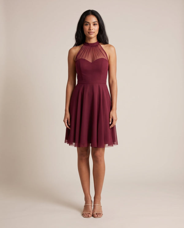 Vestitino con gonna a ruota e inserti in tulle - Follie by Alice