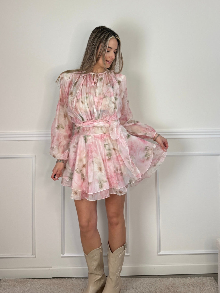 Vestitino floreale a balze BLOSSOM