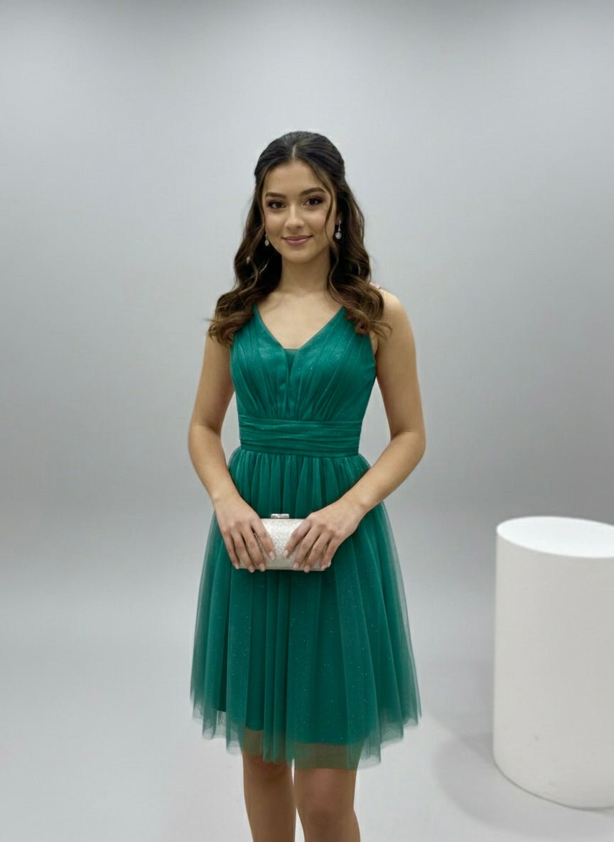 Vestitino in tulle con brillanti e gonna svasata - Follie by Alice