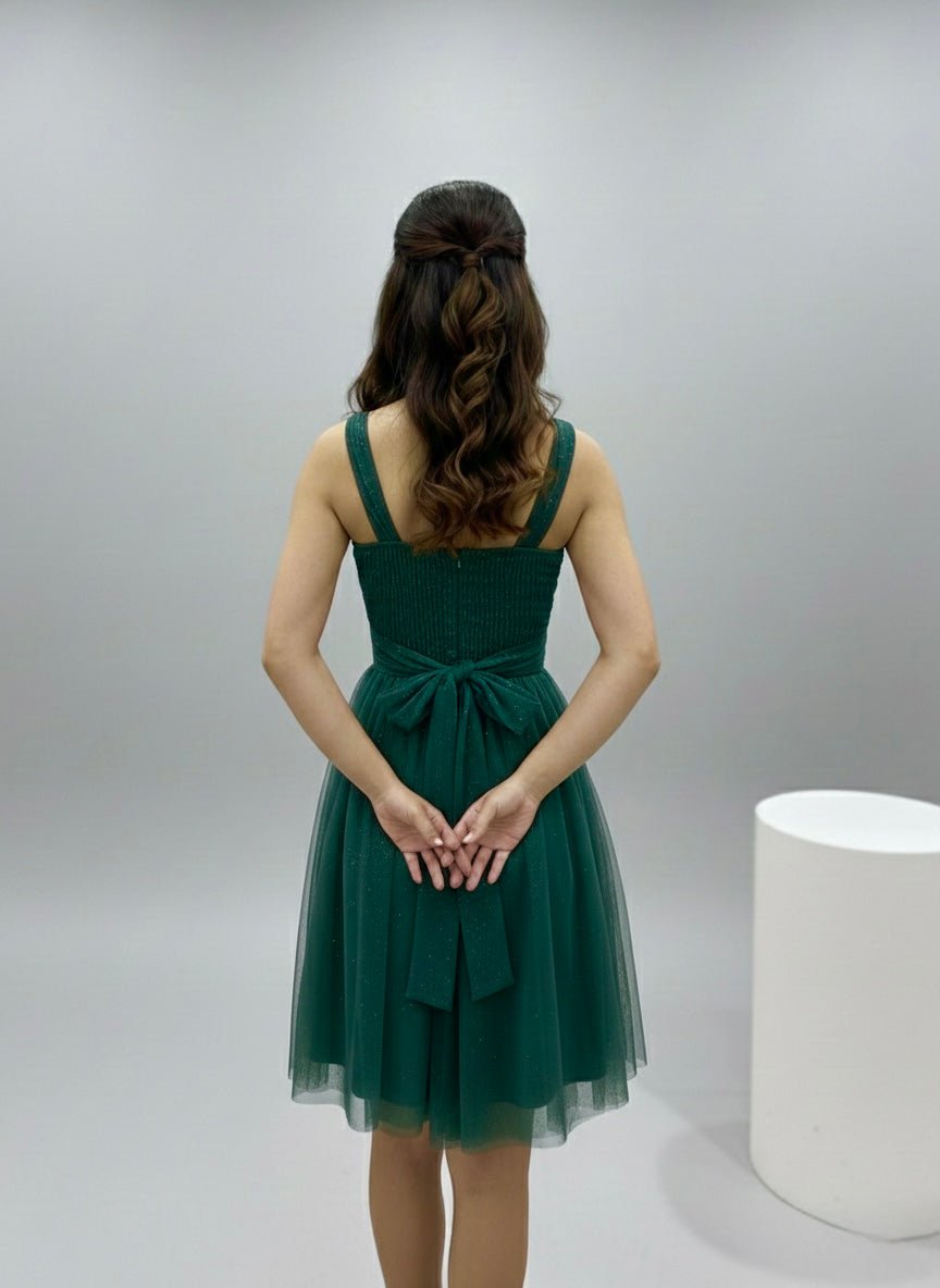 Vestitino in tulle con brillanti e gonna svasata - Follie by Alice