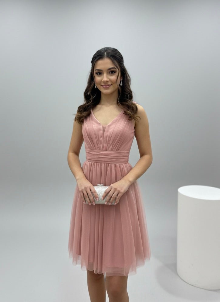 Vestitino in tulle con brillanti e gonna svasata - Follie by Alice