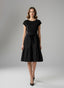 Vestitino nero smanicato a balze - Follie by Alice