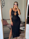 Vestito copricostume con brillanti e morsetto