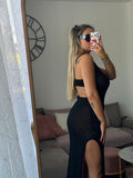 Vestito copricostume con brillanti e morsetto