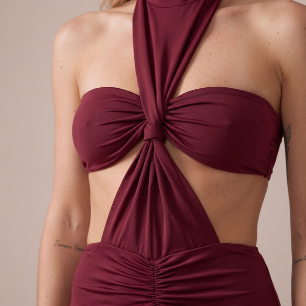 Vestito lungo a sirena cut-out MIRAGE - Follie by Alice