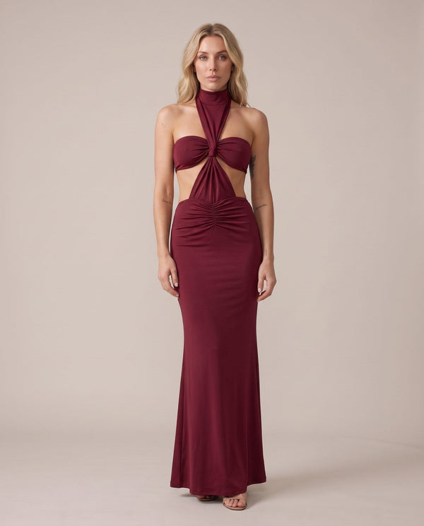 Vestito lungo a sirena cut-out MIRAGE - Follie by Alice