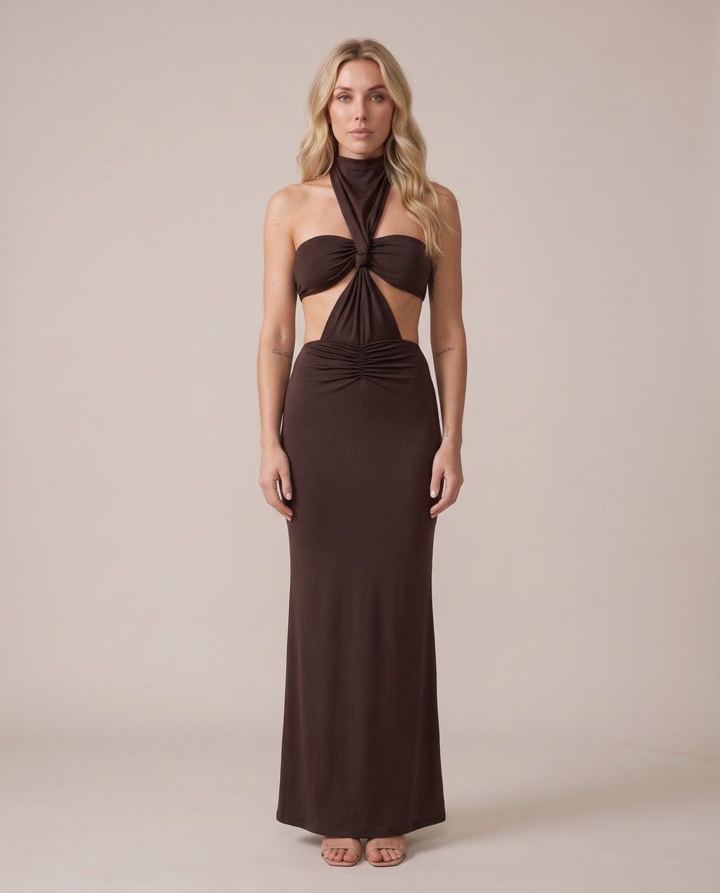 Vestito lungo a sirena cut-out MIRAGE - Follie by Alice