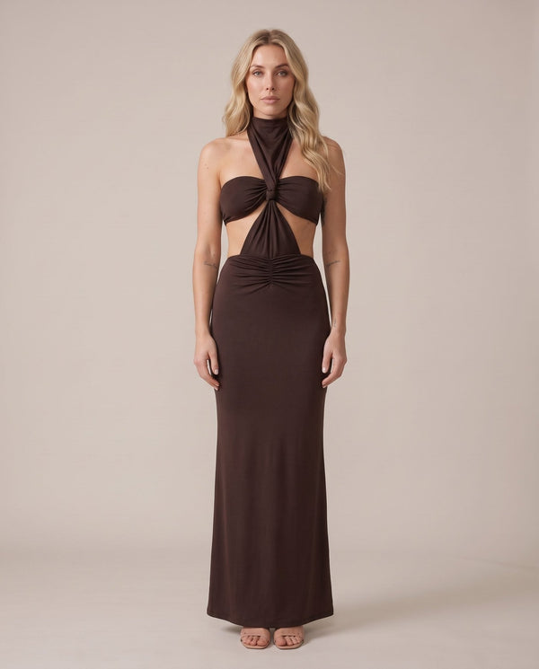 Vestito lungo a sirena cut-out MIRAGE - Follie by Alice