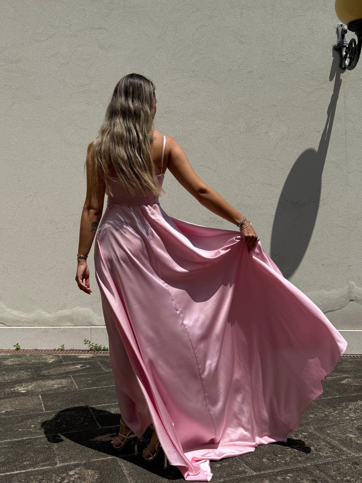 Vestito lungo con corpetto sweetheart LEONY - Follie by Alice