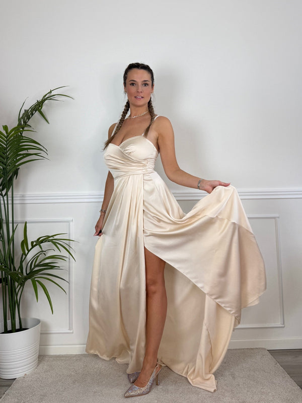 Vestito lungo con corpetto sweetheart LEONY - Follie by Alice