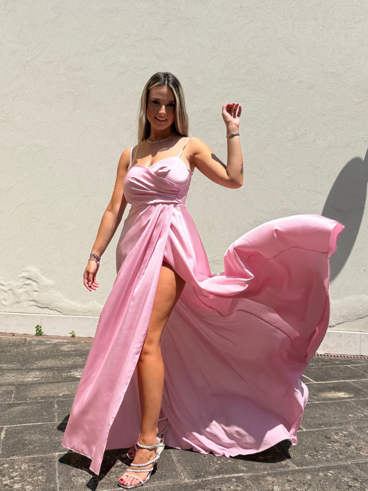Vestito lungo con corpetto sweetheart LEONY - Follie by Alice