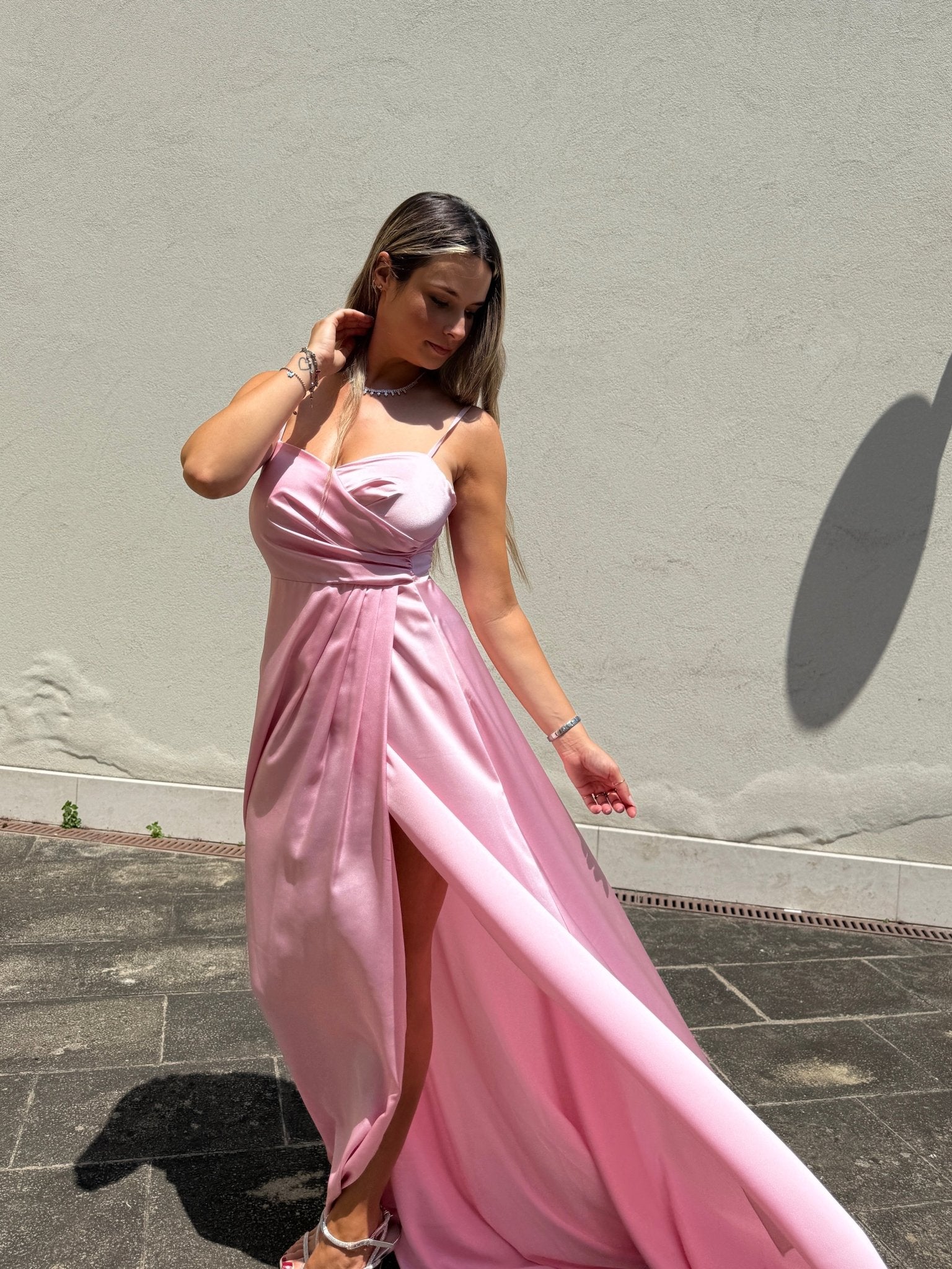 Vestito lungo con corpetto sweetheart LEONY - Follie by Alice