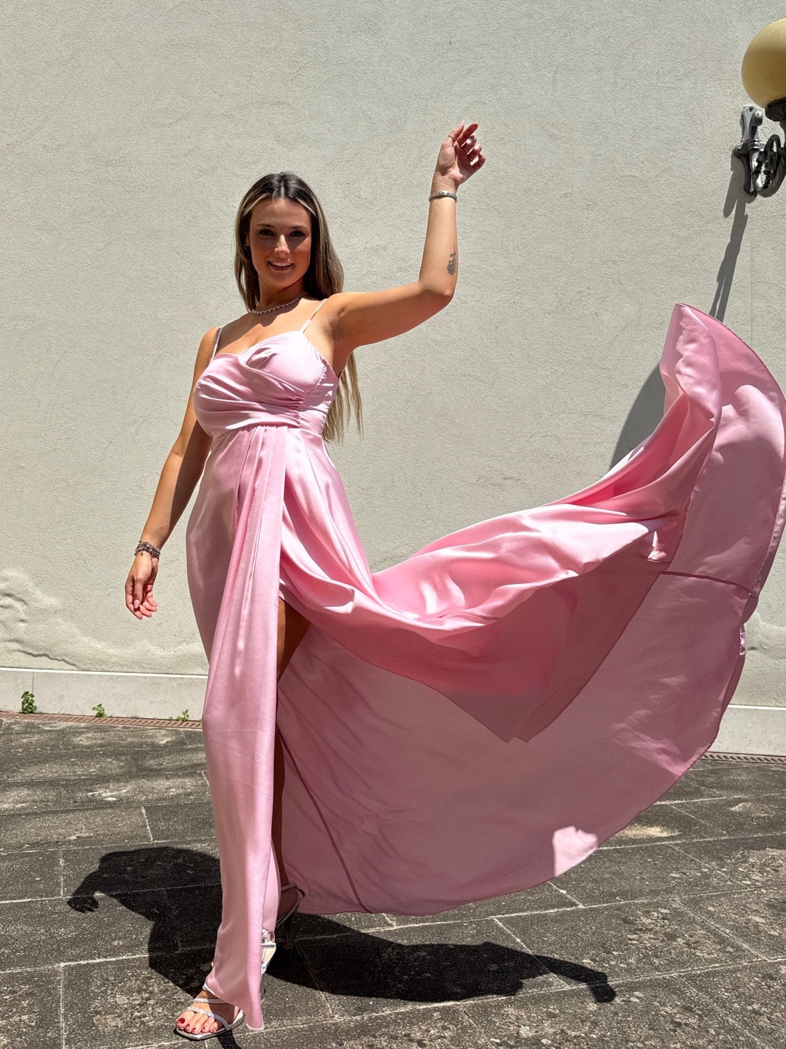 Vestito lungo con corpetto sweetheart LEONY - Follie by Alice
