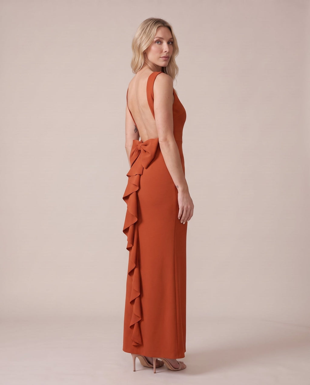 Vestito lungo con ruches FIOCCO - Follie by Alice