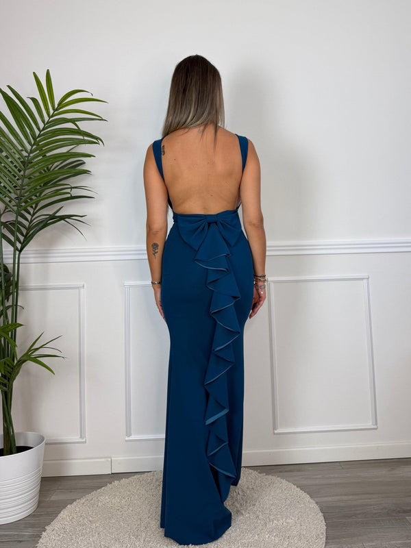 Vestito lungo con ruches FIOCCO - Follie by Alice