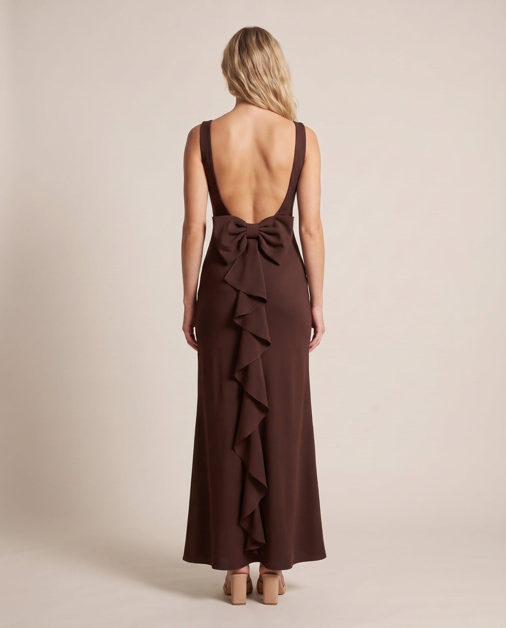 Vestito lungo con ruches FIOCCO - Follie by Alice