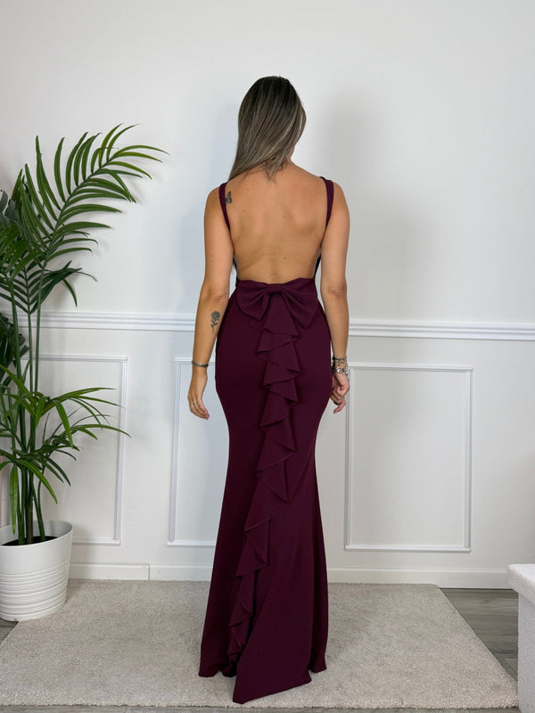 Vestito lungo con ruches FIOCCO - Follie by Alice