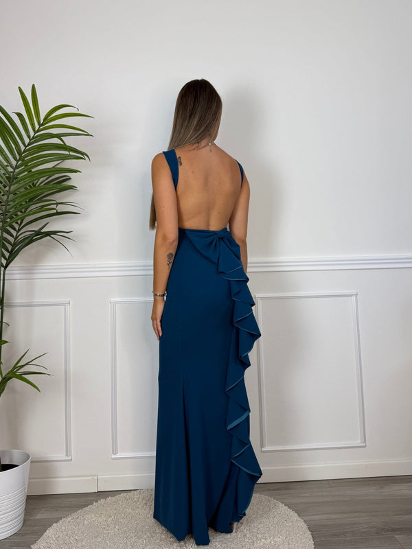 Vestito lungo con ruches FIOCCO - Follie by Alice