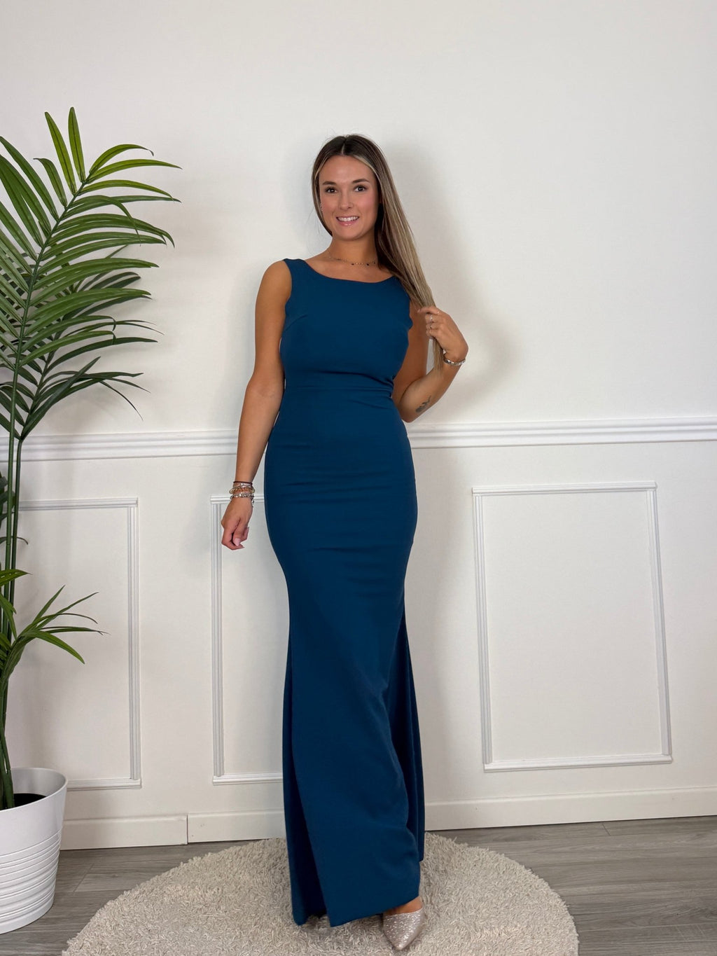 Vestito lungo con ruches FIOCCO - Follie by Alice